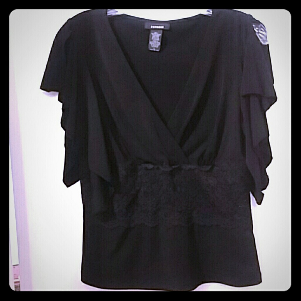 Women's Express Lacy Top Size Large 👒👝🛍👗👡👠